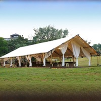 Perayaan Pernikahan Empat Musim Gaya Eropa Tengah, Pesta Kanopi Besar Bergaya Hotel, Tenda Sutra Es Putih Anti Air Berbingkai Baja