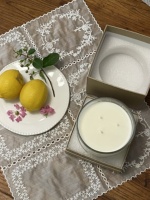 Grandes bougies parfumées à 3 mèches en cire de soja biologique, de luxe, pour l'aromathérapie, la décoration intérieure, les fêtes, Diwali, faites à la main