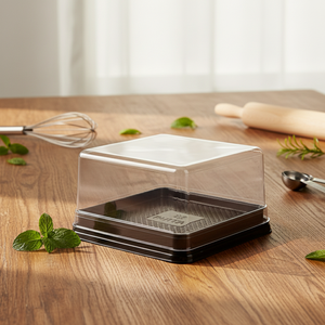 Gobelet en plastique en gros avec couvercle, récipient transparent pour tiramisu, boîte à gâteau en acrylique, prix d'usine, boîte d'emballage - Product Image 6