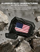 Für JK- und JKU-Modelle von 2007-2018: Aluminium-Seitenspiegel mit Erweiterter Sicht, Klappbar, Vibrations- und Wackelfrei, Nicht für Türen auf Ersatzkits Geeignet
