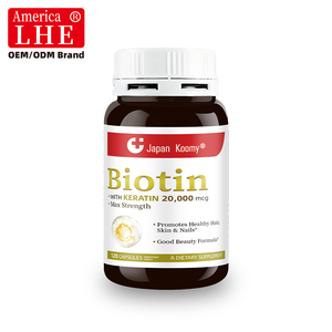 Suplemento de Biotina y Queratina de Marca Privada Shecome 20000mcg, Promueve la Salud del Cabello, la Piel y las Uñas, Suplemento Dietético de Biotina - Product Image 1