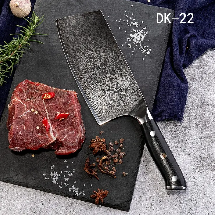 6,5 дюймов Дамасская сталь нож шеф-повара кухонный нож дамасская сталь лезвие с индивидуальным логотипом