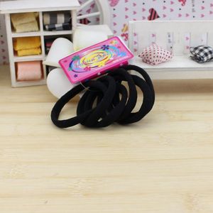 High Elasticity Seamless Towel Hair Ties 6 Pieces Colorful Women's Daily Use Fabric Headdress <b>Accessory</b> - Product Image 2