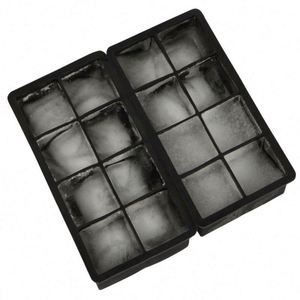 Bandeja de Hielo Cuadrada de Silicona Reutilizable y Libre de BPA, con 8 Cavidades, Tamaño Jumbo, Personalizable - Product Image 6