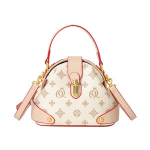 Bolso de Mano Tipo Cubo de Cuero PU Vegano con Patrón Geométrico, con Cierre Antirrobo y Portátil para la Playa y Uso Diario - Product Image 5