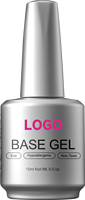 Base de vernis à ongles 15 ml sans HEMA ni TPO, protection des ongles, support de conception de marque privée personnalisée, support professionnel pour salon de manucure (OEM/ODM)