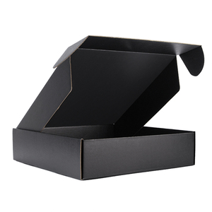 Good Quality Fancy Black Luxury Clothing Cardboard Shipping Gift Packaging Boxes