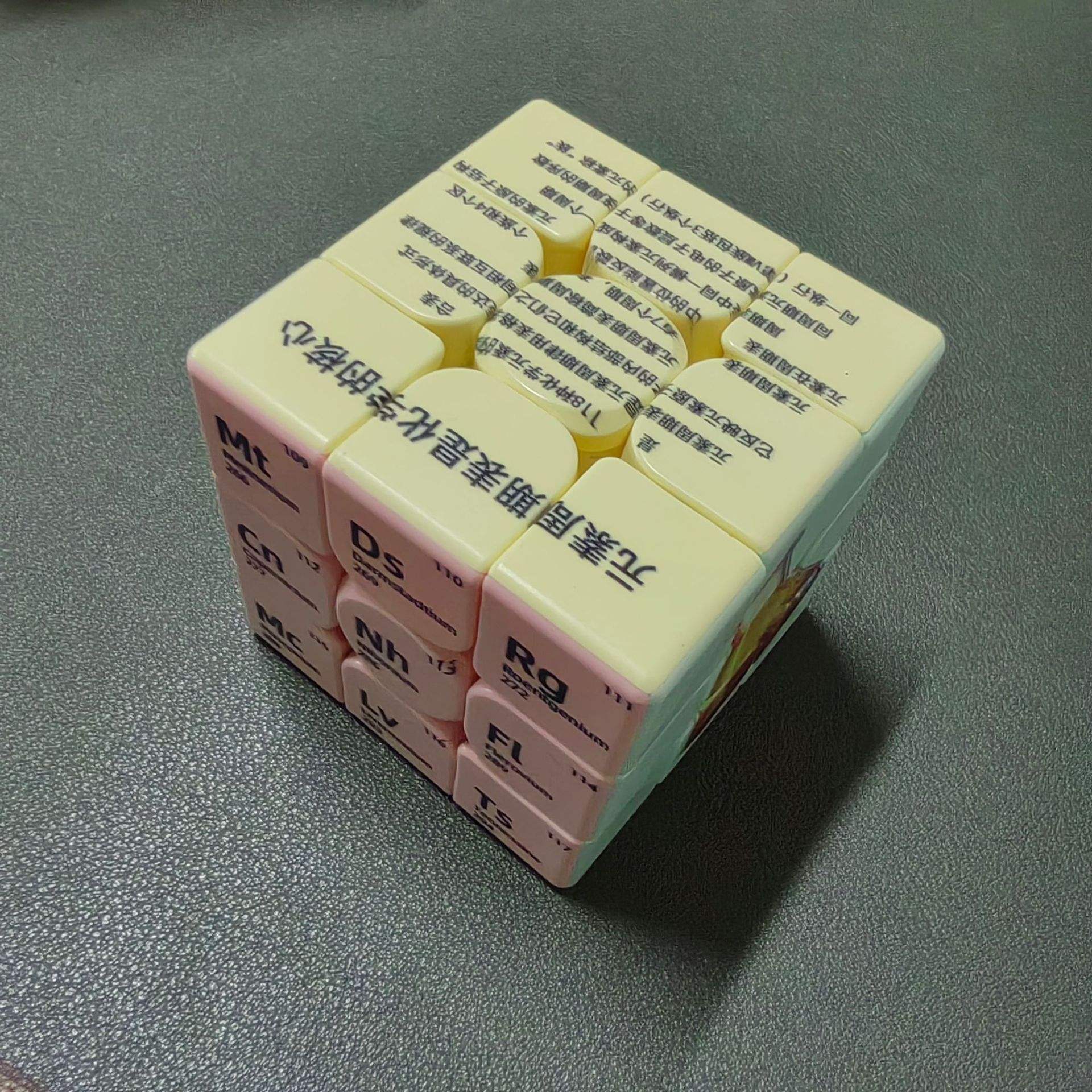 Introducción a los elementos químicos del macarrón tipo c