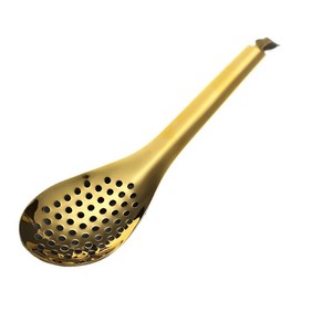 Cuchara coladora de acero inoxidable 304, herramienta de cocina multifunción para sopa de frutas y caviar con diseño perforado - Product Image 5
