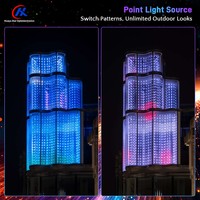 Iluminación Decorativa para Parques de Atracciones al Aire Libre, Resistente al Agua, Fuente de Luz Puntual, Decoración de Contornos de Edificios y Puentes, Luz Pixel