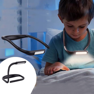 Đèn đọc sách cổ ngỗng có thể gập lại, đèn sách LED có thể sạc lại với độ sáng có thể điều chỉnh để bảo vệ mắt - Product Image 1