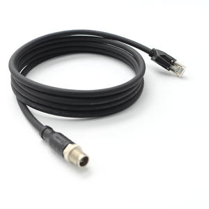 Cable Industrial M12 Impermeable, Cable de Extensión M12 Macho a RJ45 Macho para Sensores y Sistemas PLC - Product Image 3