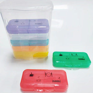 7 Day Color Drawer Style Pill Box Large Capacity 28 Compartments Portable Medicine Storage Case - Product Image 5