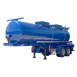 Semi-remorque citerne en acier inoxydable 304/316L à 2 essieux, 21 m³ pour produits caustiques et acides, idéale pour les marchandises dangereuses - Vente chaude - Product Image 1