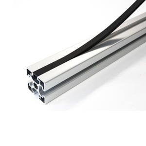 HOT 2020 3030 4040 4080 profilo di estrusione di <span class=keywords><strong>alluminio</strong></span> telaio T Slot V Slot 40x40 profili in <span class=keywords><strong>alluminio</strong></span> industriale nero estruso personalizzato - Product Image 5