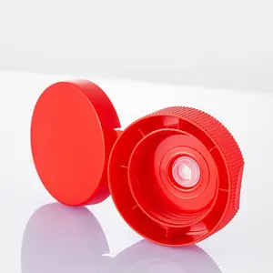 Nuovo design rosso 38mm PP salsa di pomodoro miele Ketchup spremere bottiglia valvola in silicone tappo flip top in plastica