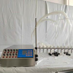 Machine de remplissage à pompe péristaltique GAL-80 à 10 têtes pour huile, semi-automatique, haute précision, 220 V, électrique, avec panneau de commande numérique - Product Image 1