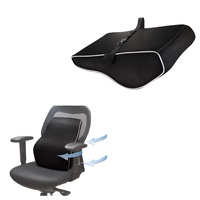 2025 nouveau coussin de soutien lombaire de voiture orthopédique en mousse à mémoire de forme avec couverture en maille 3D