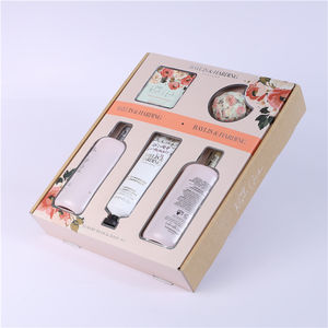 Boîte-cadeau d'estampage à chaud pliable personnalisé en papier ondulé intérieur avec papier intérieur - Product Image 1