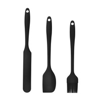 Ensemble de 6 ustensiles de cuisine en silicone écologiques : spatule à crème, spatule, pinceau à huile, options personnalisables, outils de pâtisserie et de cuisson