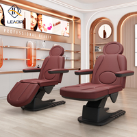 Elektrisch verstellbarer Salon Wimpern Kosmetischer Gesichts stuhl 3 Motoren Beauty Recliner Lash Tattoo Massage bett