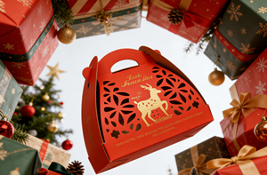 Caja de Regalo Portátil de Cartón con Estampado en Dorado y Diseño Calado - Embalaje de Lujo Certificado por FSC ISO9001 y SMETA de Vietnam, Tamaño Personalizado - Product Image 5