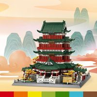 Ensemble de blocs de construction traditionnels de style MOC pour adultes, 2978 pièces, thème Temple Maîtrisé, pour Halloween