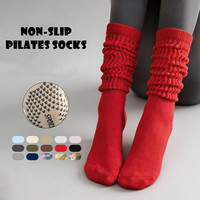 Chaussettes de yoga antidérapantes pour femmes, livraison rapide, chaussettes antidérapantes pour Pilates, danse, fitness, achat en gros