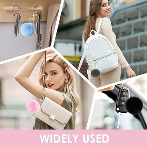 พวงกุญแจปอมปอม ขนกระต่า<span class=keywords><strong>ย</strong></span>เทียม พวงกุญแจขน<span class=keywords><strong>ฟ</strong></span>ูสำหรับผู้หญิง กระเป๋าถือ จี้กระเป๋า งานฝีมือ DIY พวงกุญแจรถ<span class=keywords><strong>ย</strong></span>นต์ อุปกรณ์ตกแต่ง - Product Image 4