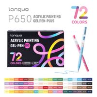 Stylos gel en plastique kraft écologiques 72 couleurs, biodégradables, papeterie durable, logo personnalisé, cadeau, branding vert, acrylique 1,0 mm