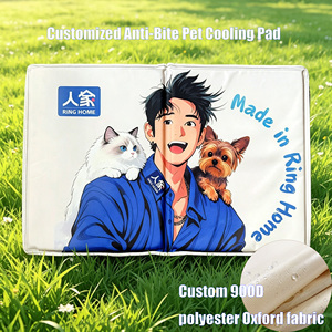 แผ่นรองนอนสำหรับสัตว์เลี้ยงแบบหนาพิเศษสำหรับฤดูร้อน ผลิตจากผ้าโพลีเอสเตอร์อ๊อกซ์ฟอร์ดเคลือบ TPU 900d ป้องกันการกัดแทะ วัสดุโพลิเมอร์ สำหรับสุนัขและแมว ขายส่ง - Product Image 1