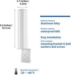 Уличная антенна omni mimo 5g cpe <span class=keywords><strong>pro</strong></span>, антенна 5g 600-3800 МГц, антенна с высоким коэффициентом усиления 20 дБи для маршрутизатора 5g cpe <span class=keywords><strong>pro</strong></span> - Product Image 5