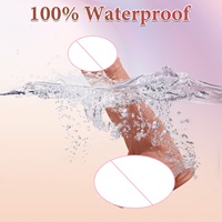 Consolador de silicona líquida realista de 8 pulgadas de color carne para mujer, juguete de pene flexible suave, venta de liquidación EE. UU. Stock