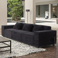 Canapé convertible moderne compressé, design personnalisé, mousse à mémoire de forme haute densité, ensemble de canapés sectionnels pour appartement, hôtel, villa