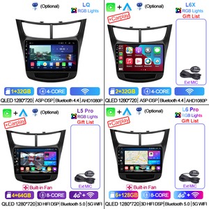 Lehx 8Core 4G + 5G Wifi 2 DIN <span class=keywords><strong>Android</strong></span> Auto Stereo Đài Phát Thanh Xe Hơi Cho Chevrolet Sail 2015- 2019 Carplay GPS Autoradio Xe Máy Nghe Nhạc DVD - Product Image 4