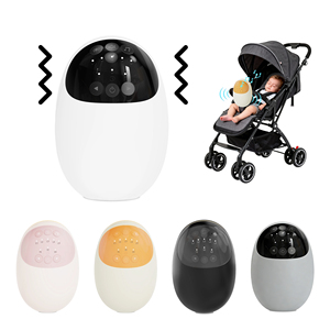 รถเข็นเด็กแบบโยกได้ แบตเตอรี่ 1800mAh ใช้งานได้ 6 ชั่วโมง ระบบสั่น 5 ระดับ เสียงไวท์นอยส์ ไฟ LED ช่องเสียบ USB-C ช่วยให้เด็กหลับสบาย OEM - Product Image 6