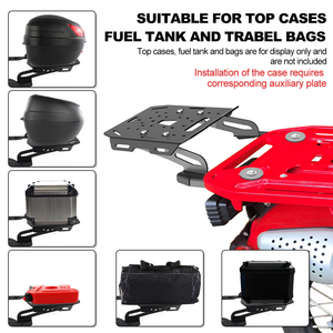 Support de fixation arrière en aluminium Waximoto pour top case <span class=keywords><strong>Honda</strong></span> CT125 <span class=keywords><strong>Trail</strong></span> <span class=keywords><strong>125</strong></span> Hunter (pièce de rechange) - Product Image 5