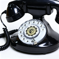 Téléphone fixe vintage OEM ODM, téléphone rétro antique, téléphone de bureau décoratif à cadran rotatif noir