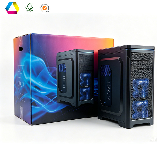 Custom Extra Large Corrugated Boxes, Heavy Duty Shockproof Shipping Cartons for Oversized Fragile PC Tower