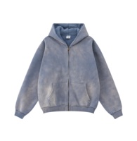 Automne et hiver marque de mode américaine à faire vieux plus polaire cardigan à capuche hommes tout manteau haut