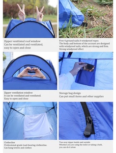 Tenda Pop-up Portatile per Spogliatoio, Rifugio Istantaneo per Privacy, Bagno e Doccia da Campeggio per Esterni - Product Image 3