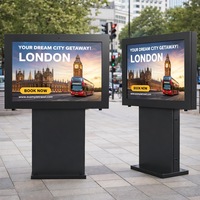 Écran d'affichage numérique extérieur Sinmar, Totem de libre-service, Kiosque publicitaire numérique extérieur étanche sur pied