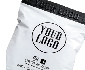 Enveloppes d'expédition personnalisées en plastique LDPE recyclé blanc pour vêtements, design privé - Product Image 4