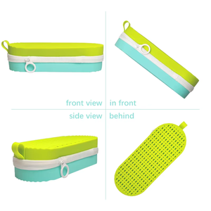 Étui pour lunettes de natation pour enfants, support de protection en silicone ventilé, boîte étanche durable pour lunettes de natation et équipement de piscine pour enfants - Product Image 3