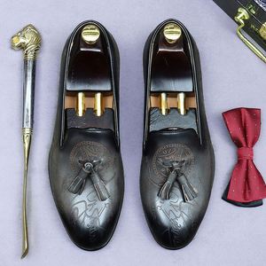 Zapatos de Hombre de Cuero de Primera Calidad - Zapatos Retro de Negocios con Cordones, Diseño de Parches, Transpirables, Antideslizantes y Ligeros - Product Image 5