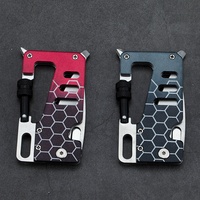 Outils EDC en acier inoxydable, couteau pliant et mousqueton pour le camping, la randonnée et les activités de plein air