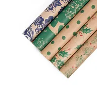 Papier décoratif en vélin pour mariage, emballage imperméable, vert, art déco, 1 pièce