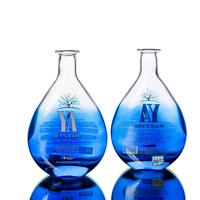 Bouteilles en verre personnalisées de luxe de 1L pour vodka, sur mesure et de poids lourd
