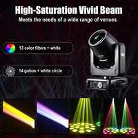 Avastron Beam 200W LED Sharpy Moving Head Light Gobo Prism RGB Halo Ring DMX512 Strobe Flight Case Wedding Party Stage Lights