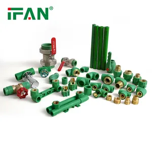 IFAN Wholesale Factory Supply Plastic Water PPR Angle Global Valve PPR Brass Ball Valve